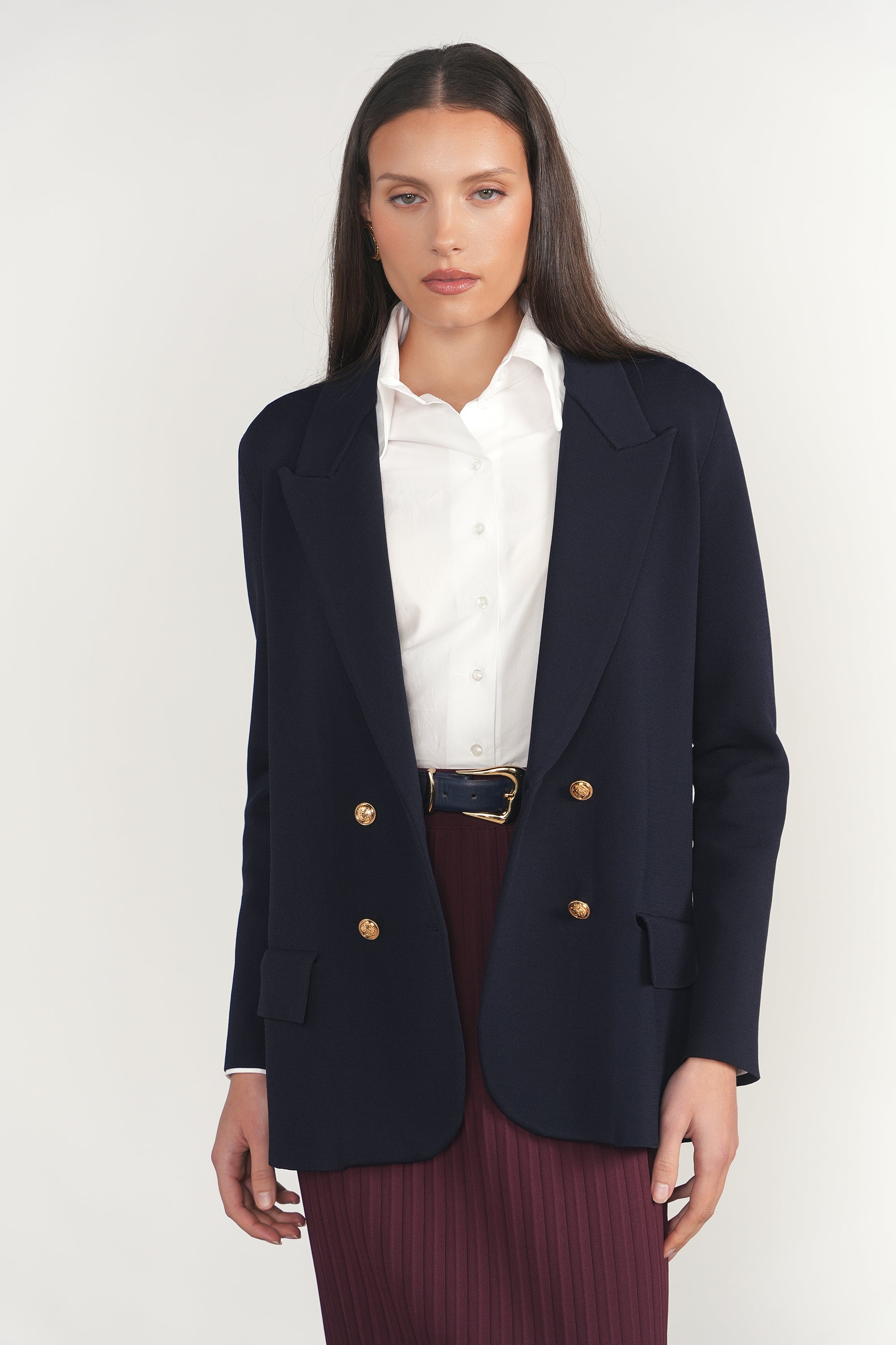 Darby Blazer in Deep Indigo Navy