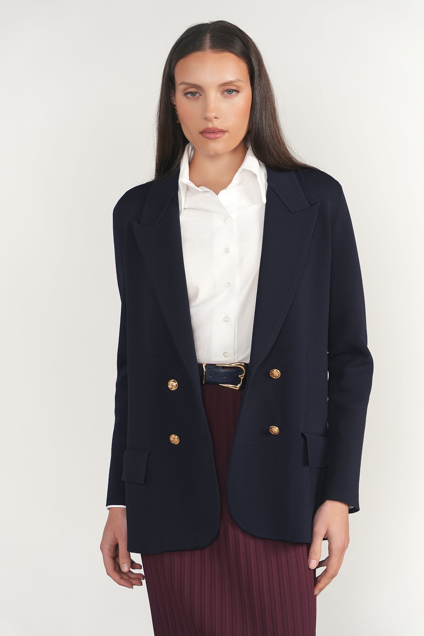 Darby Blazer in Deep Indigo Navy