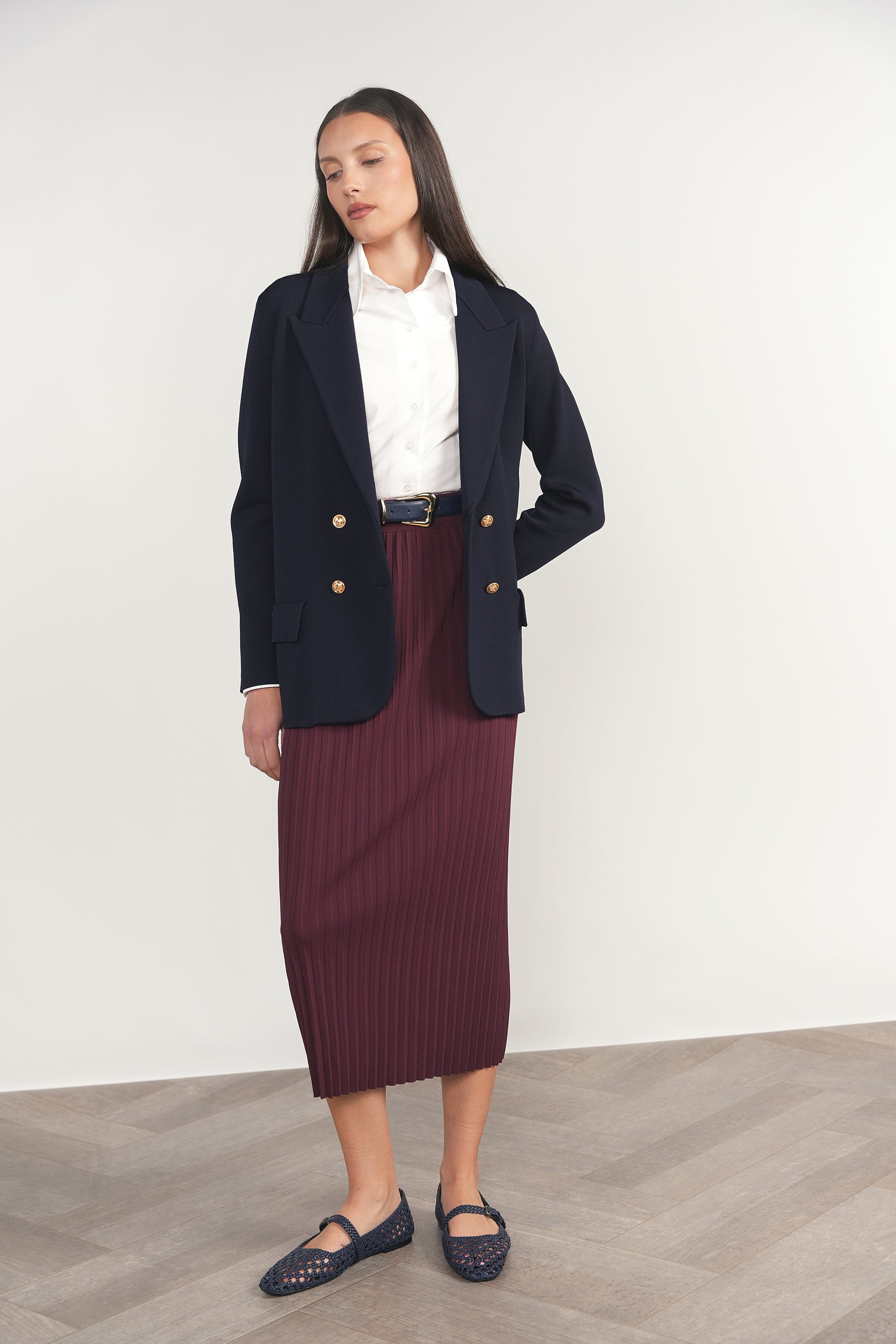 Darby Blazer in Deep Indigo Navy