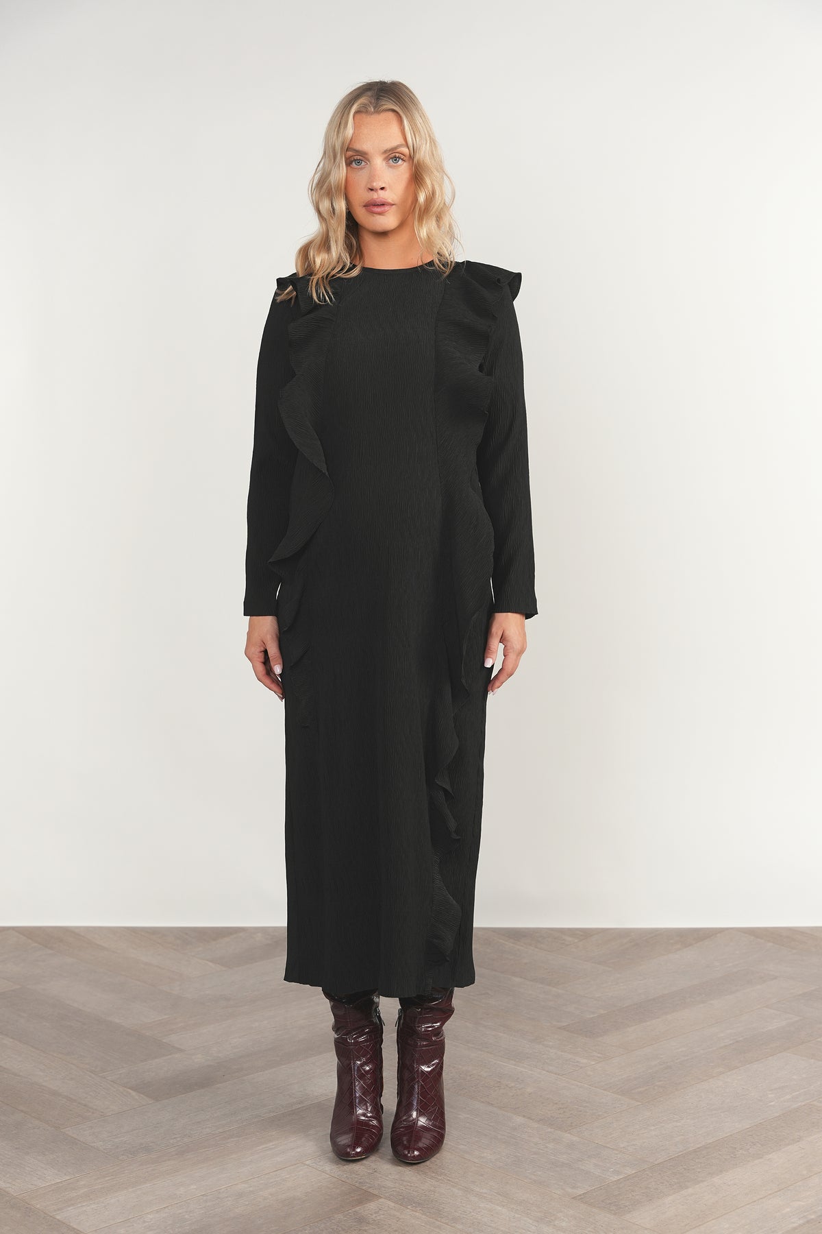 Zala Maternity Dress in Black