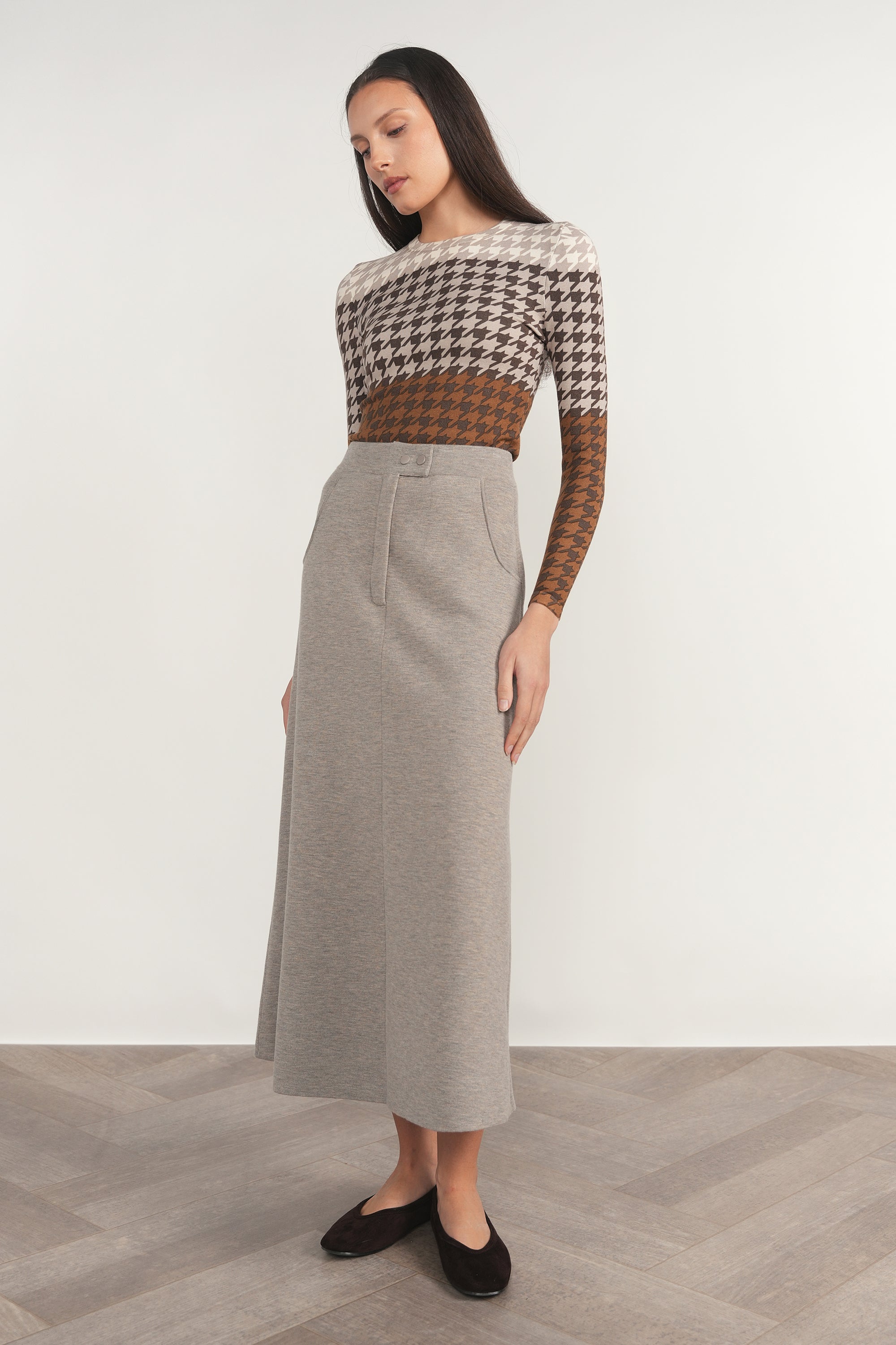 Kasai Sweater in Houndstooth