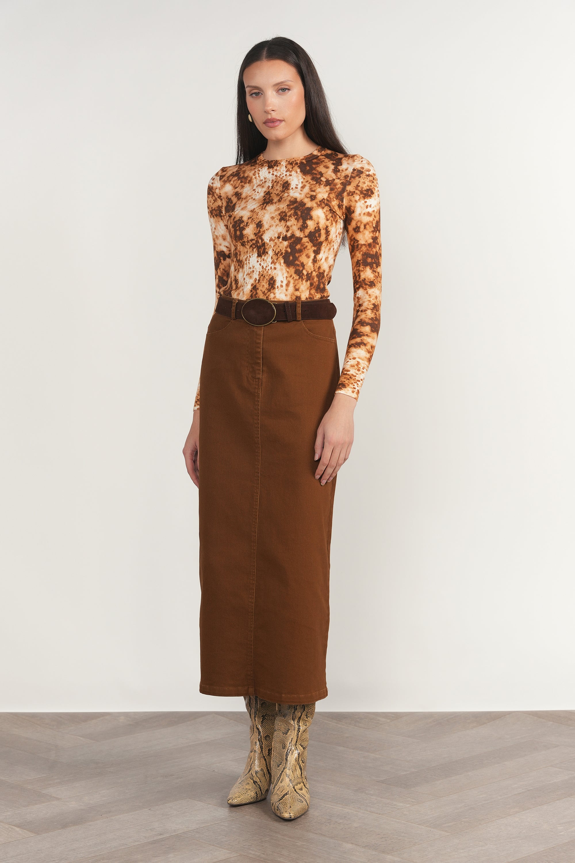Elbe Skirt in Cinnamon