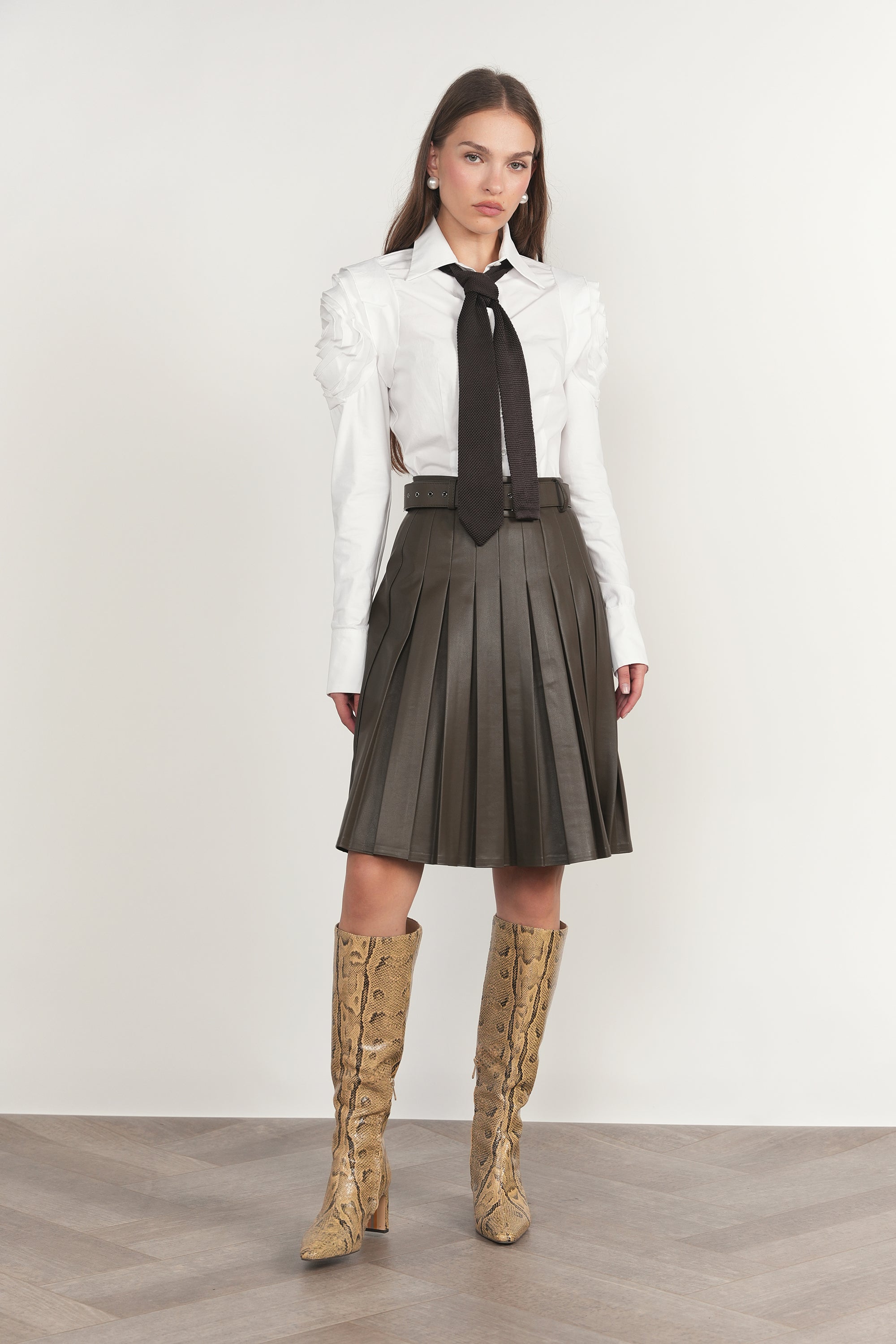 Yarra Skirt in Cocoa