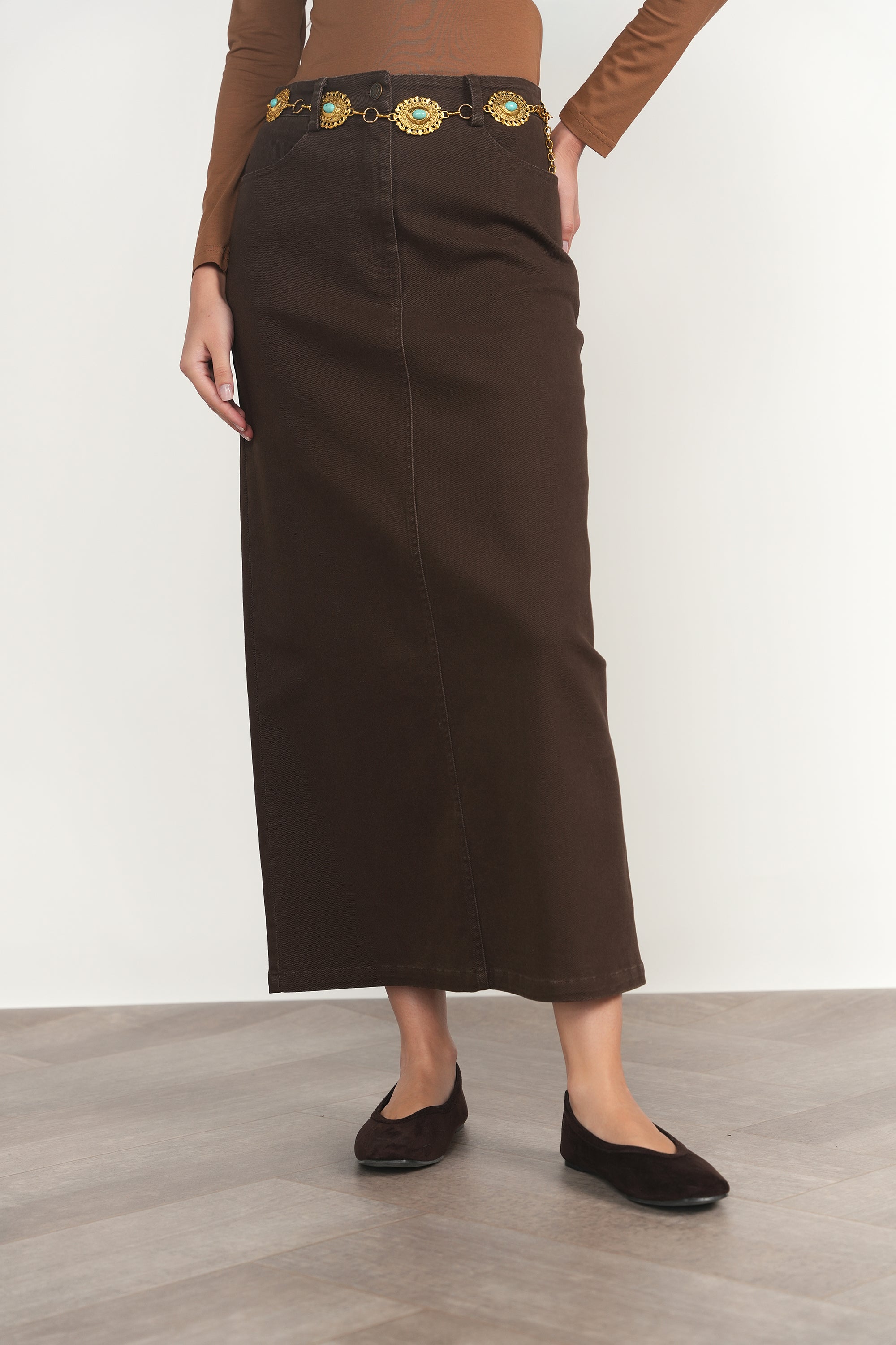 Elbe Skirt in Fudge