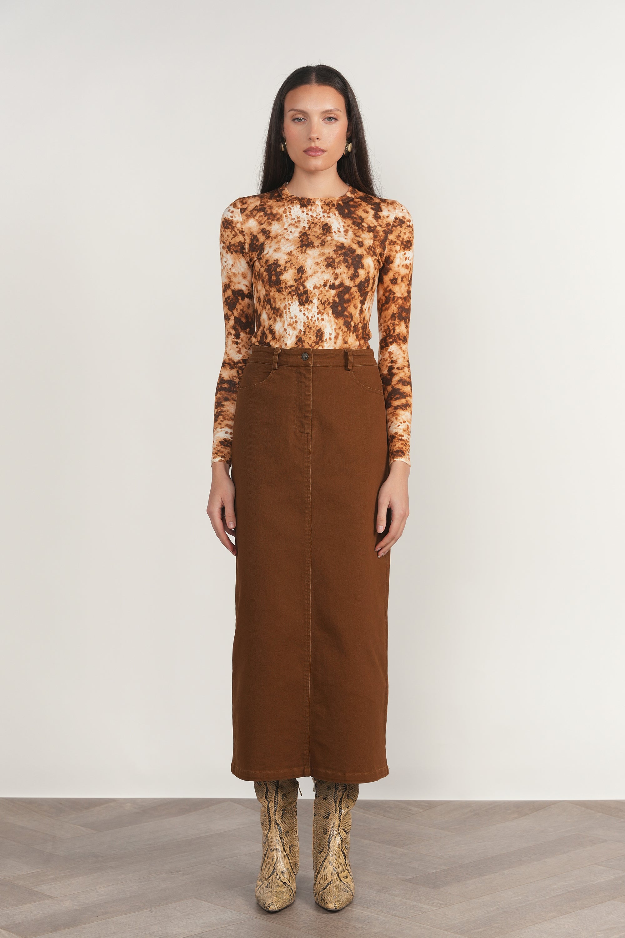Elbe Skirt in Cinnamon
