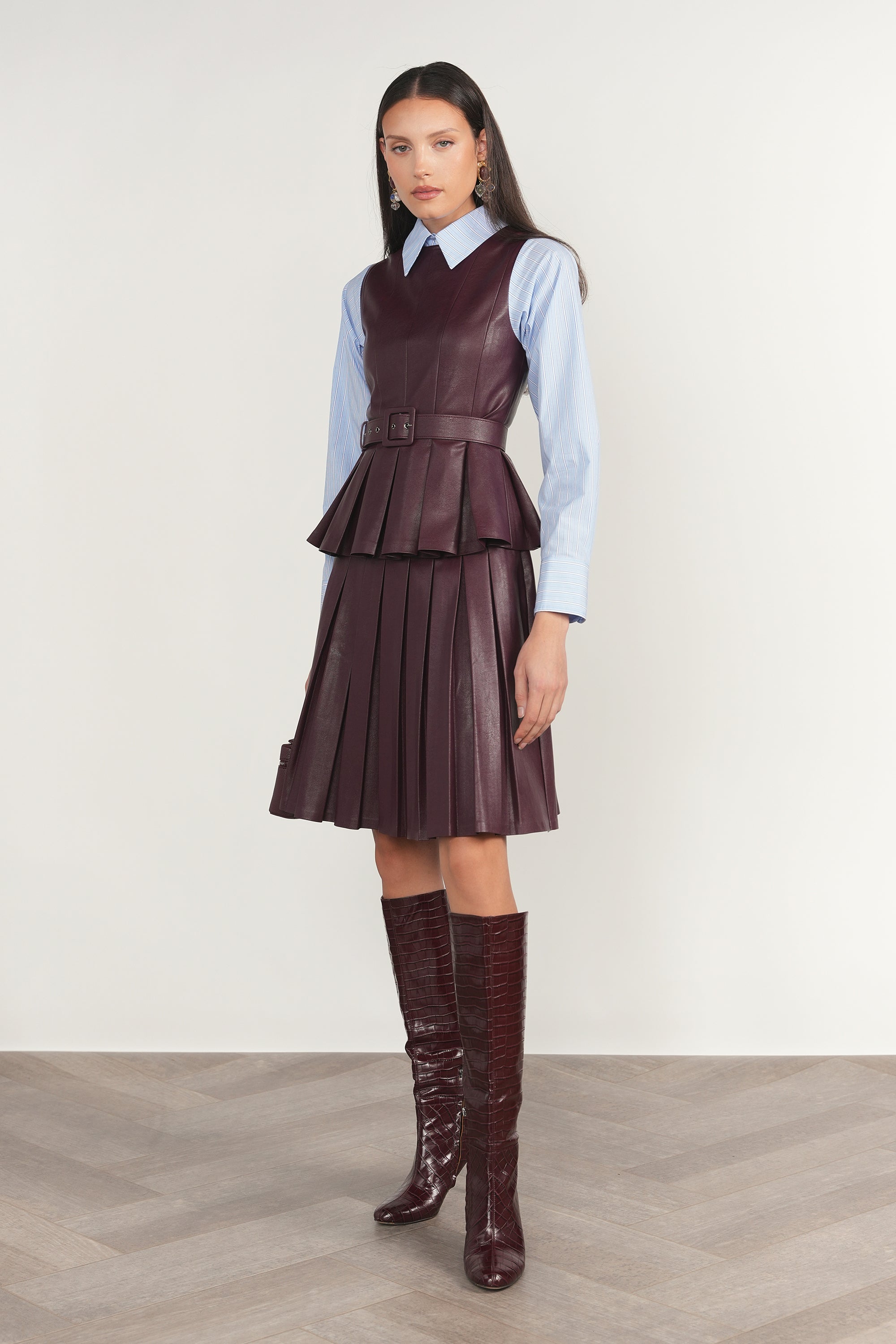 Yarra Skirt in Antique Berry