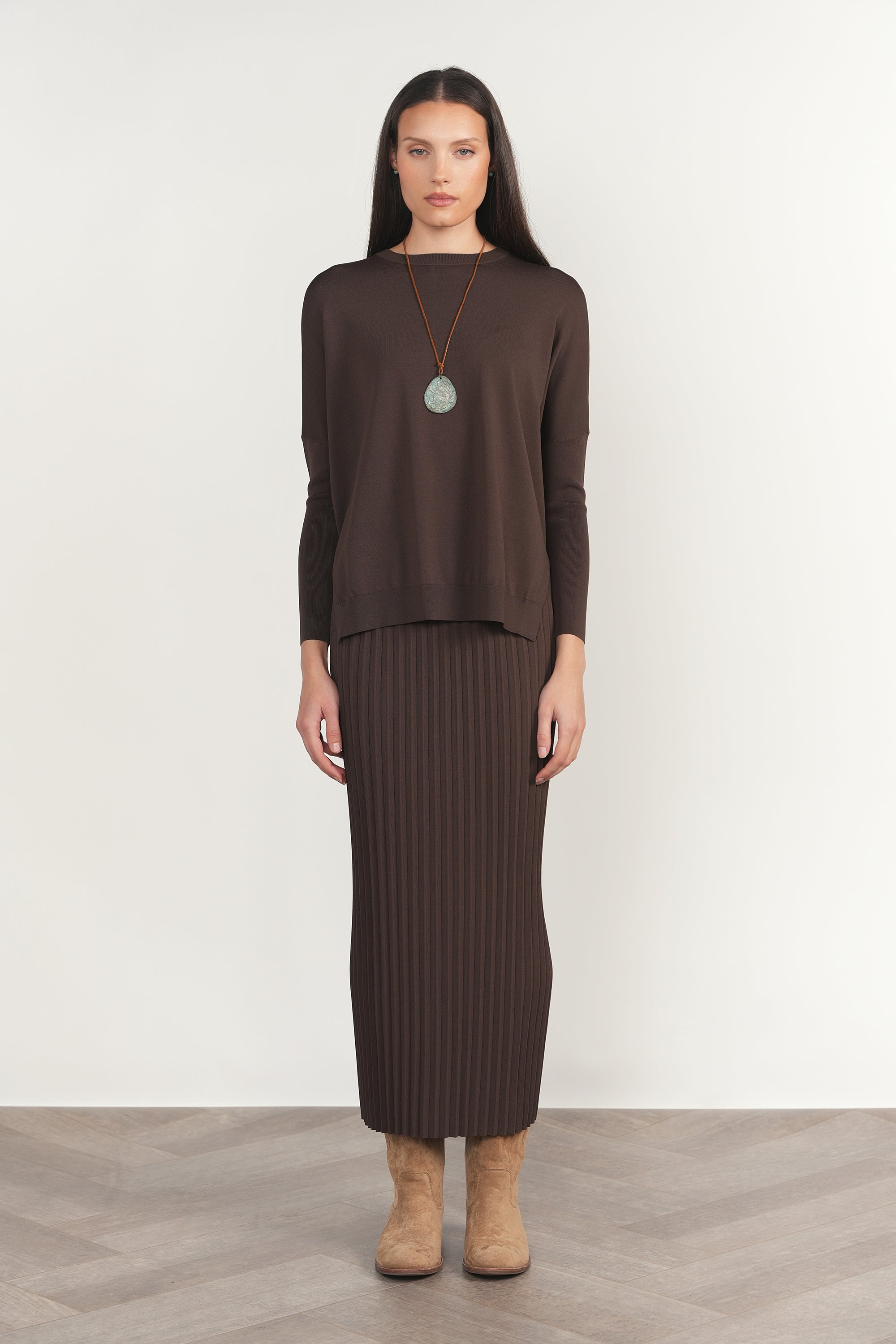 Montia Top in Fudge