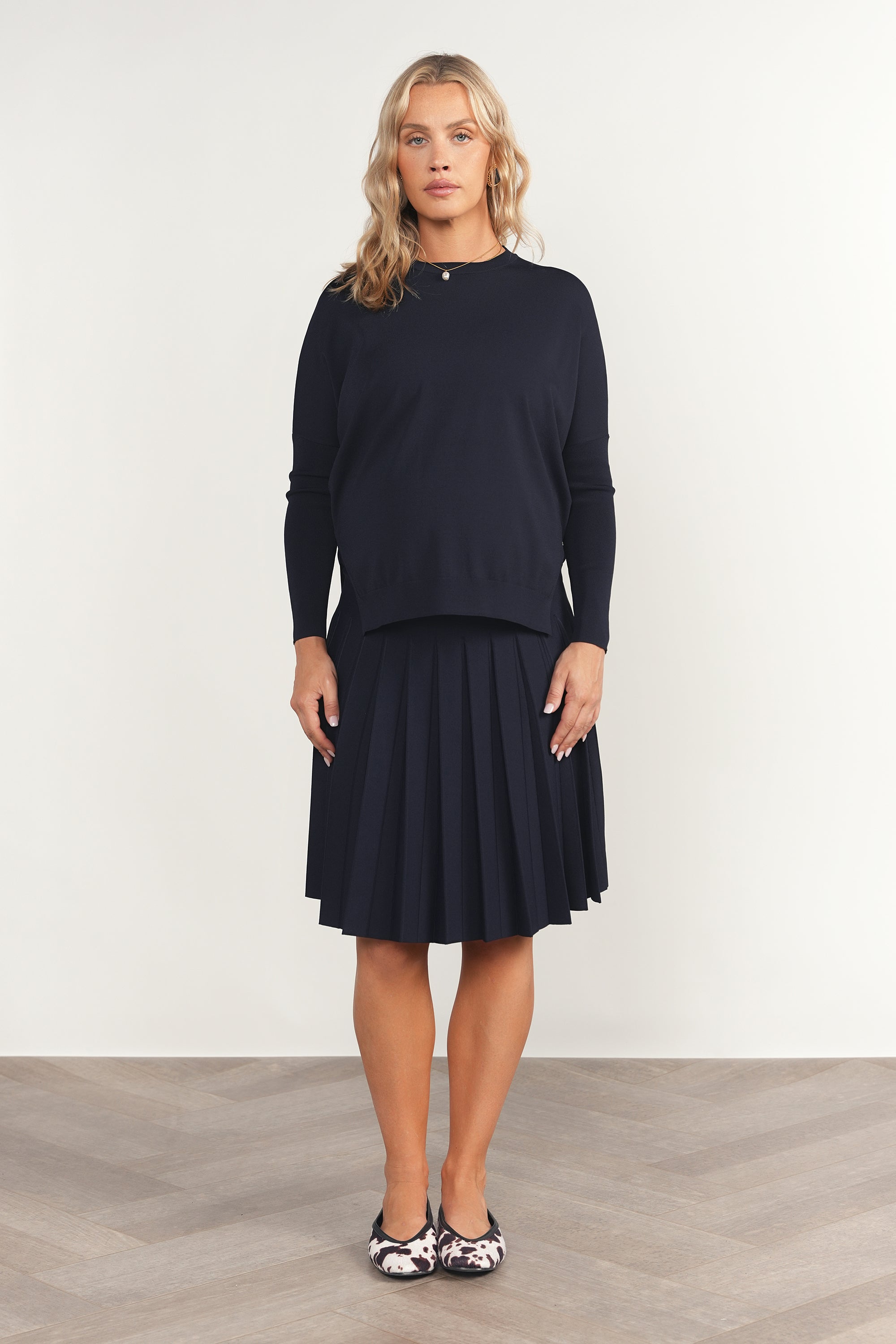 Montia Top in Deep Indigo Navy