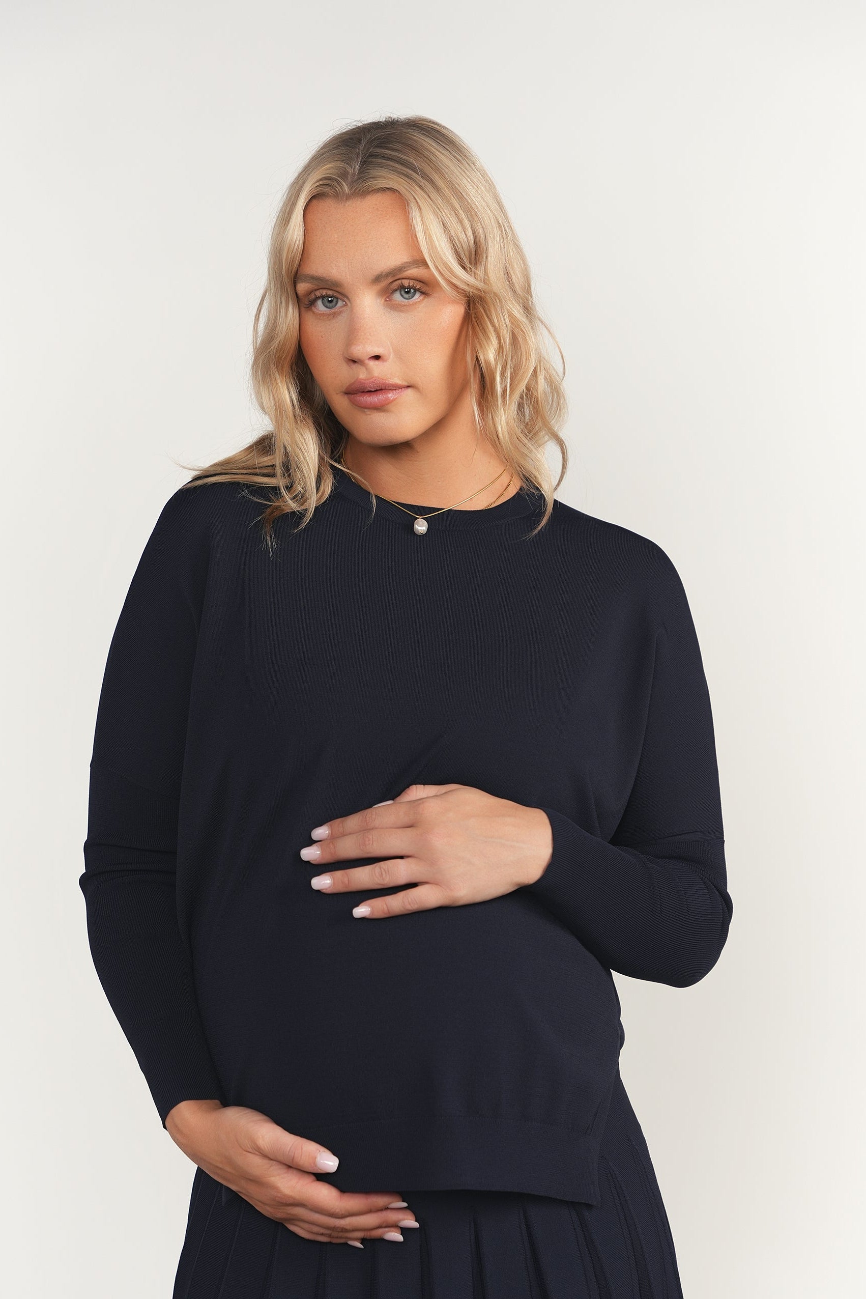 Montia Top in Deep Indigo Navy