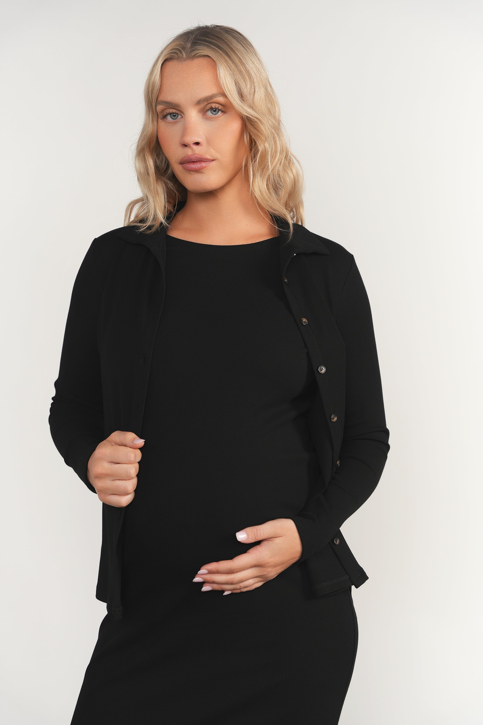 Pierre Maternity Dress in Black