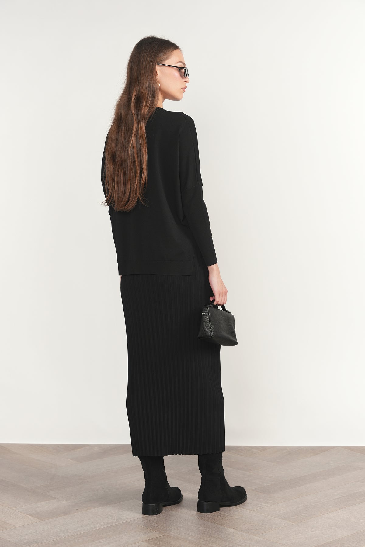 Montia Top in Black