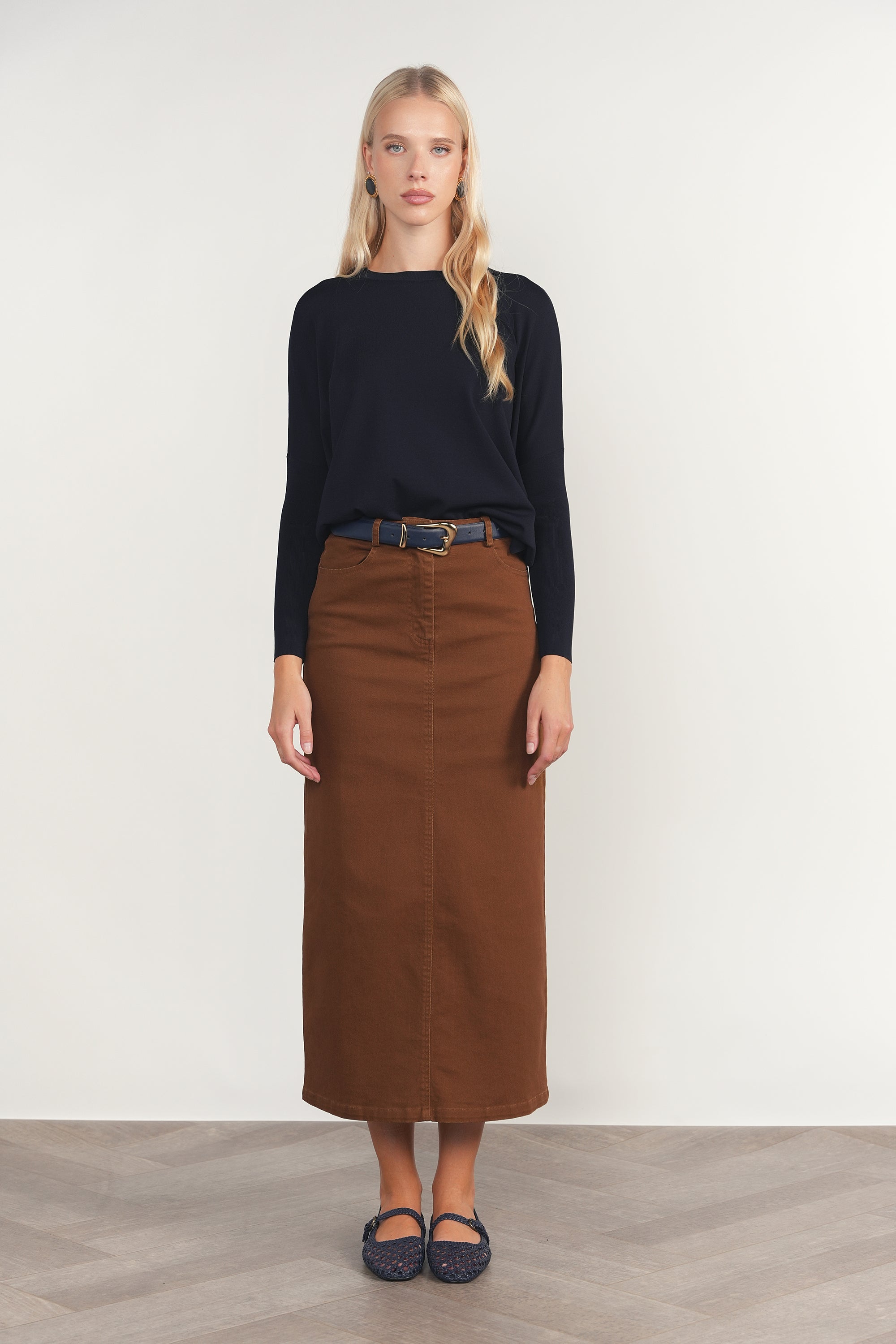 Montia Top in Deep Indigo Navy