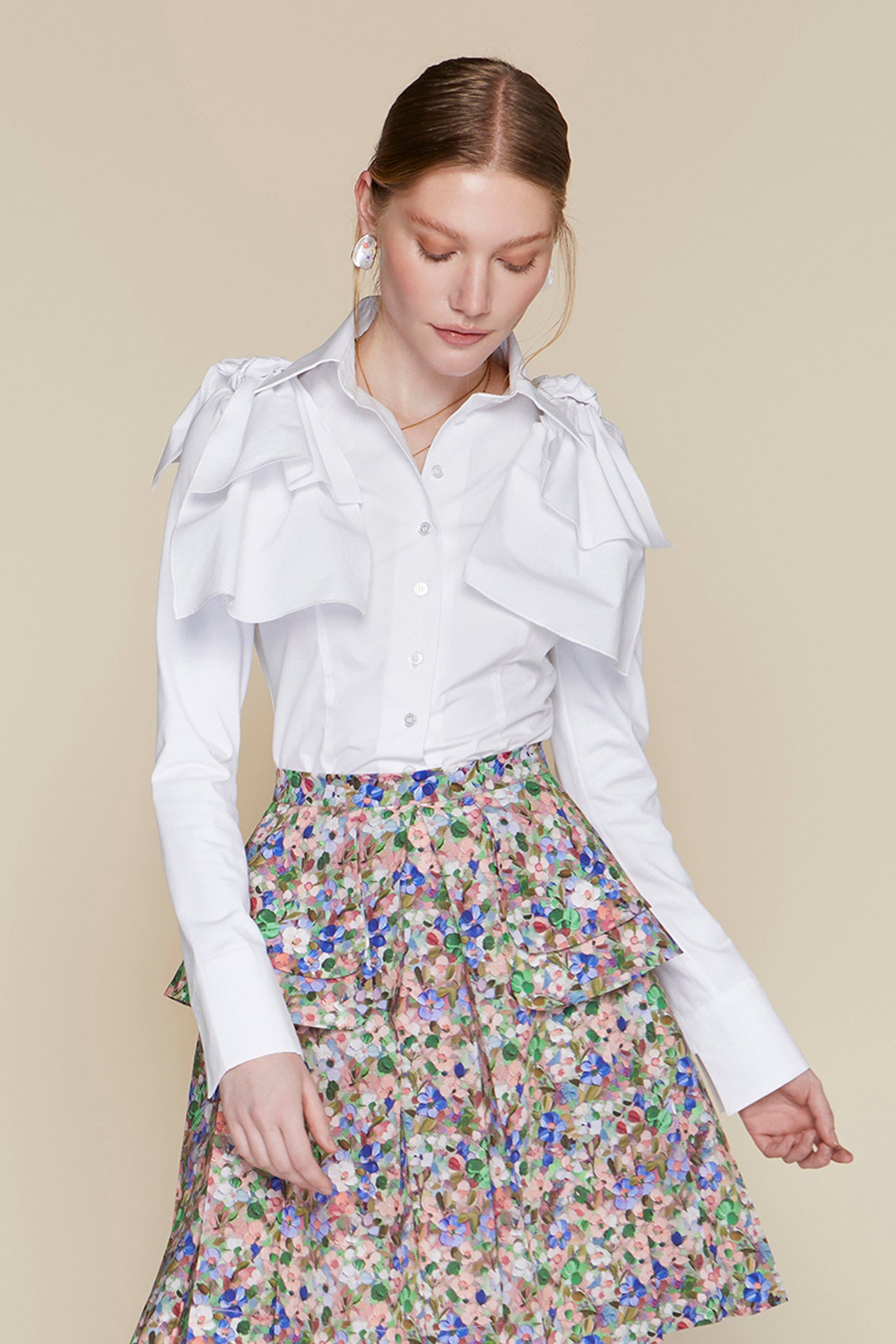 Fiji Skirt in Canvas Rose