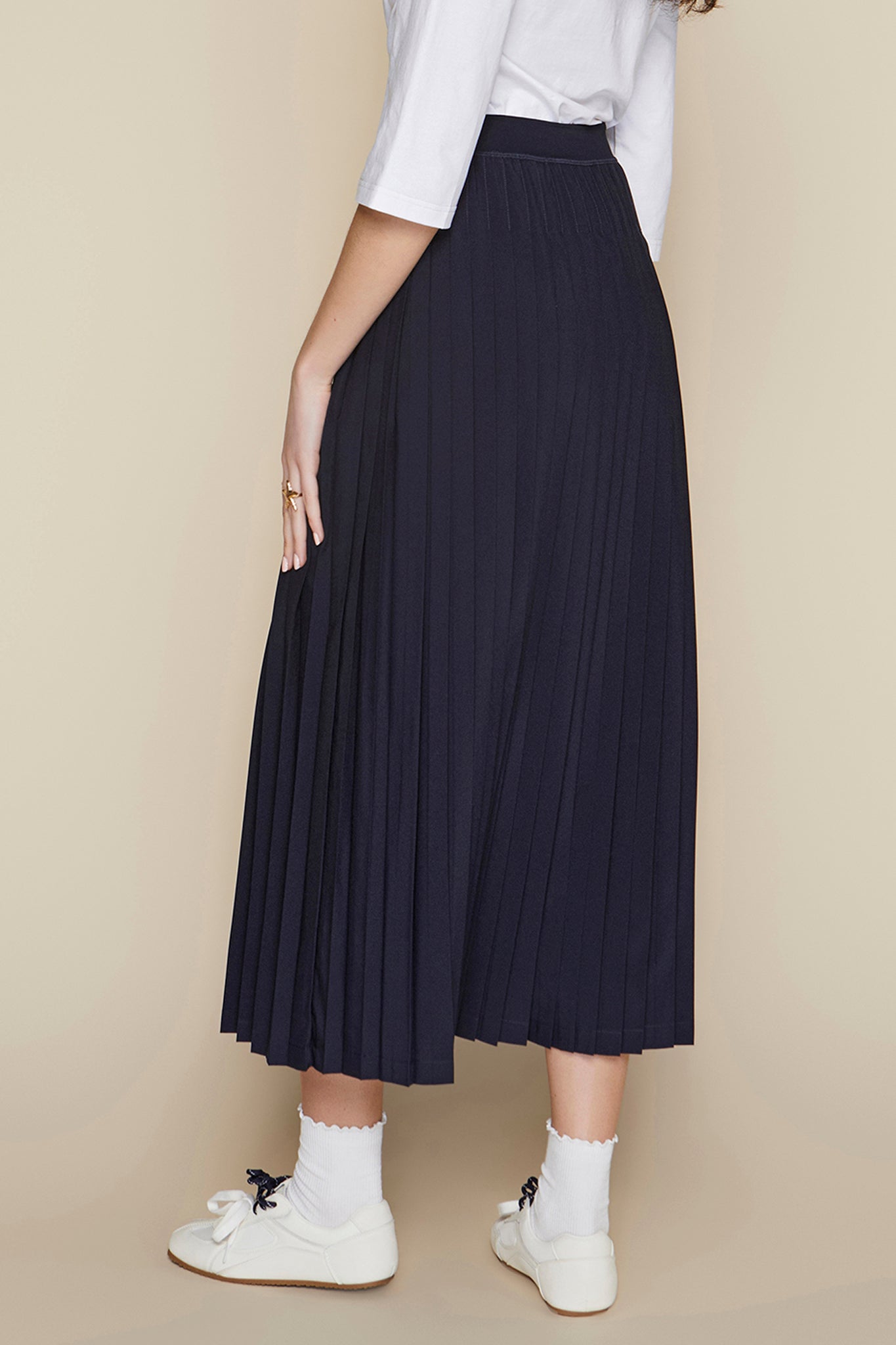 Maxi Rachel Skirt in Deep Indigo Navy
