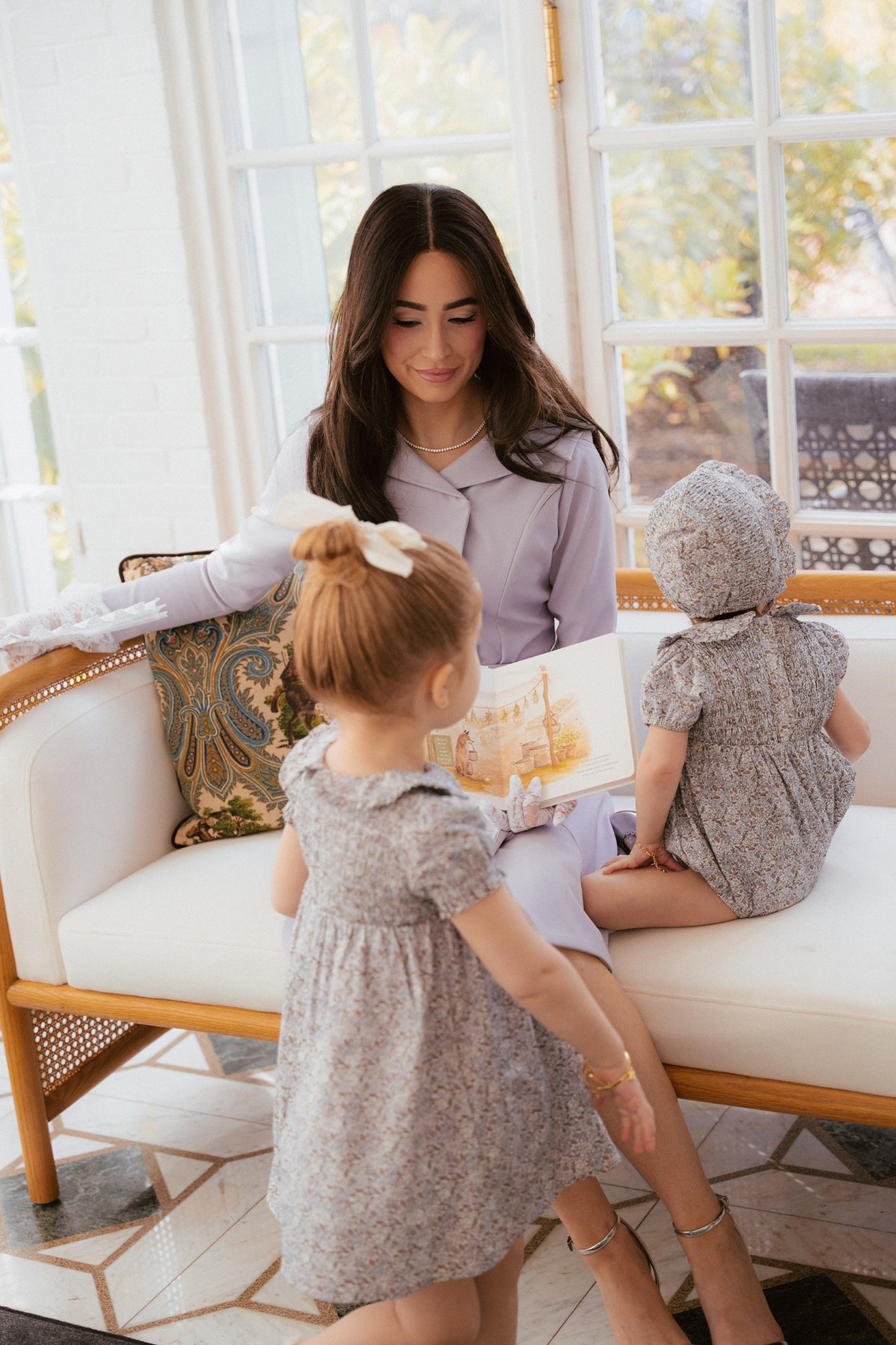 Whitmore Dress in Lilac Floral