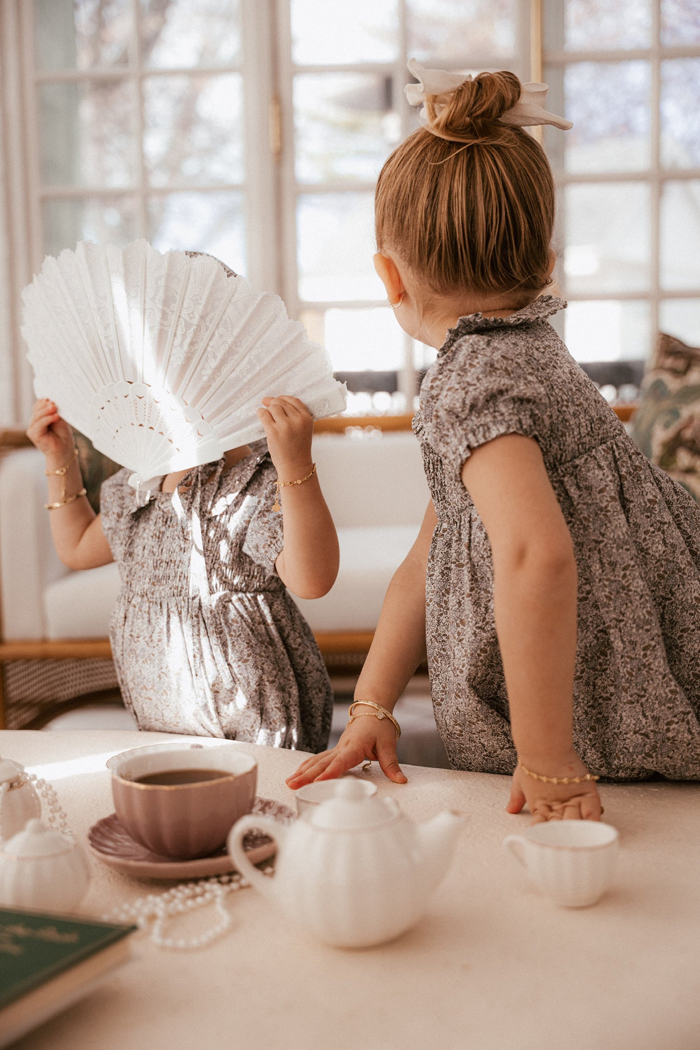 Whitmore Romper + Bonnet in Lilac Floral