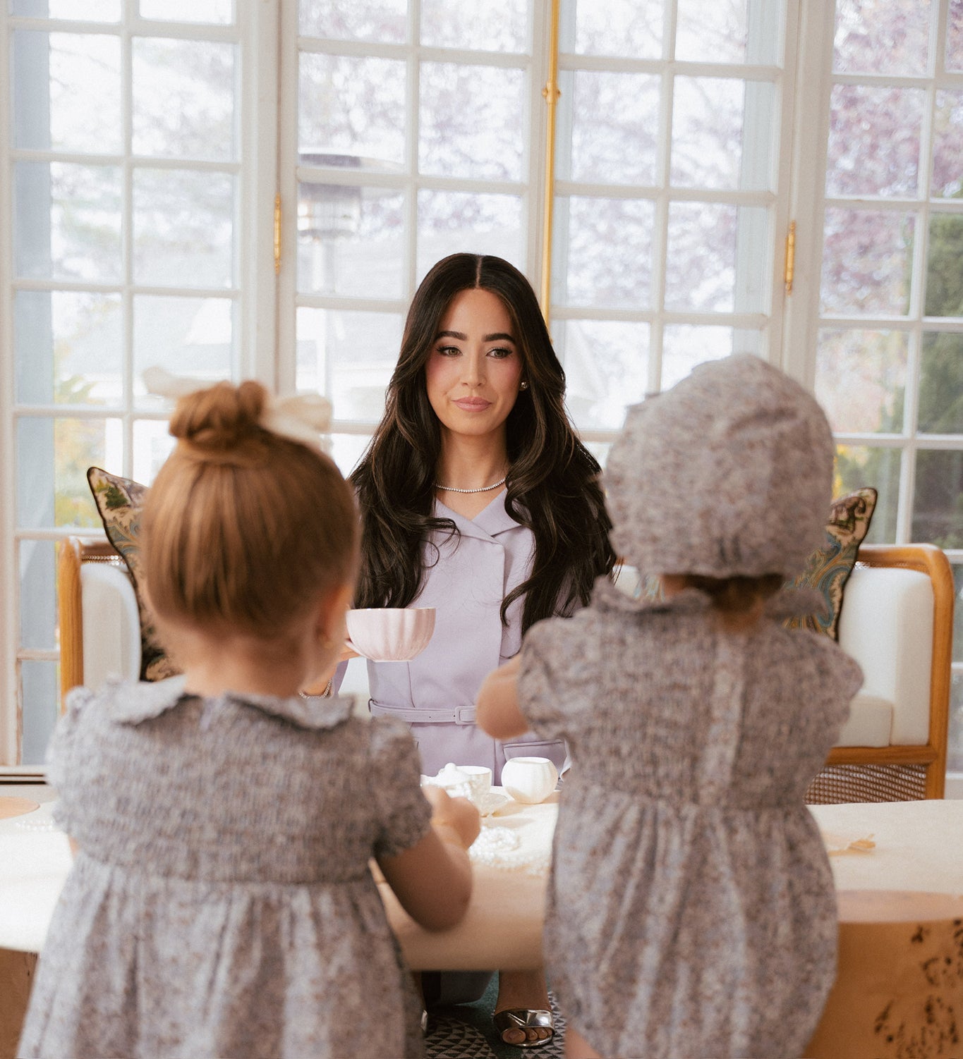 Whitmore Dress in Lilac Floral