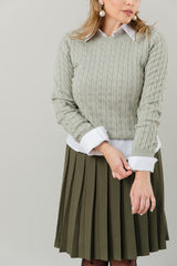Infinity Skirt in Basil