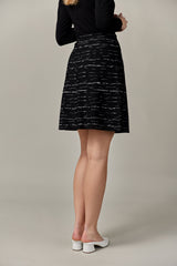 Summer Tweed Knit A-line Skirt