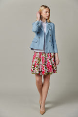 Stretch Denim Blazer