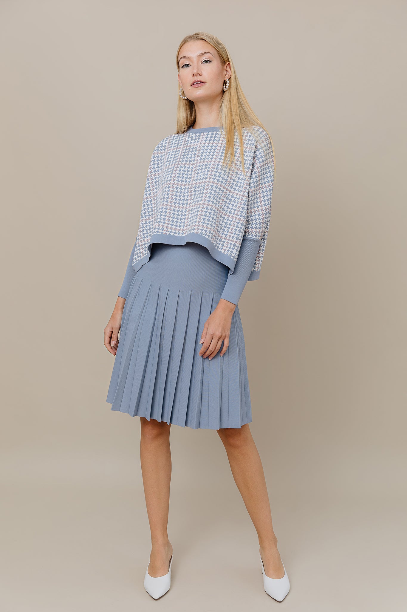 Infinity Skirt in Slate Blue