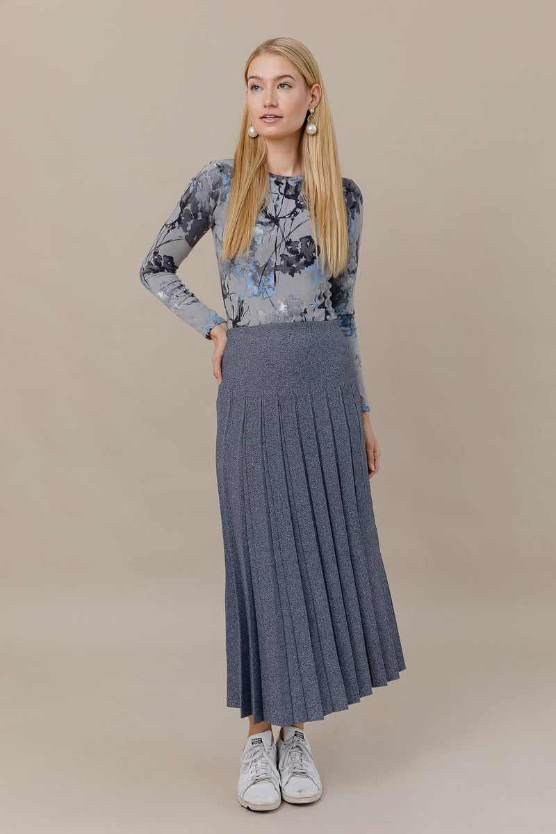 The Maxi Infinity Skirt in Denim