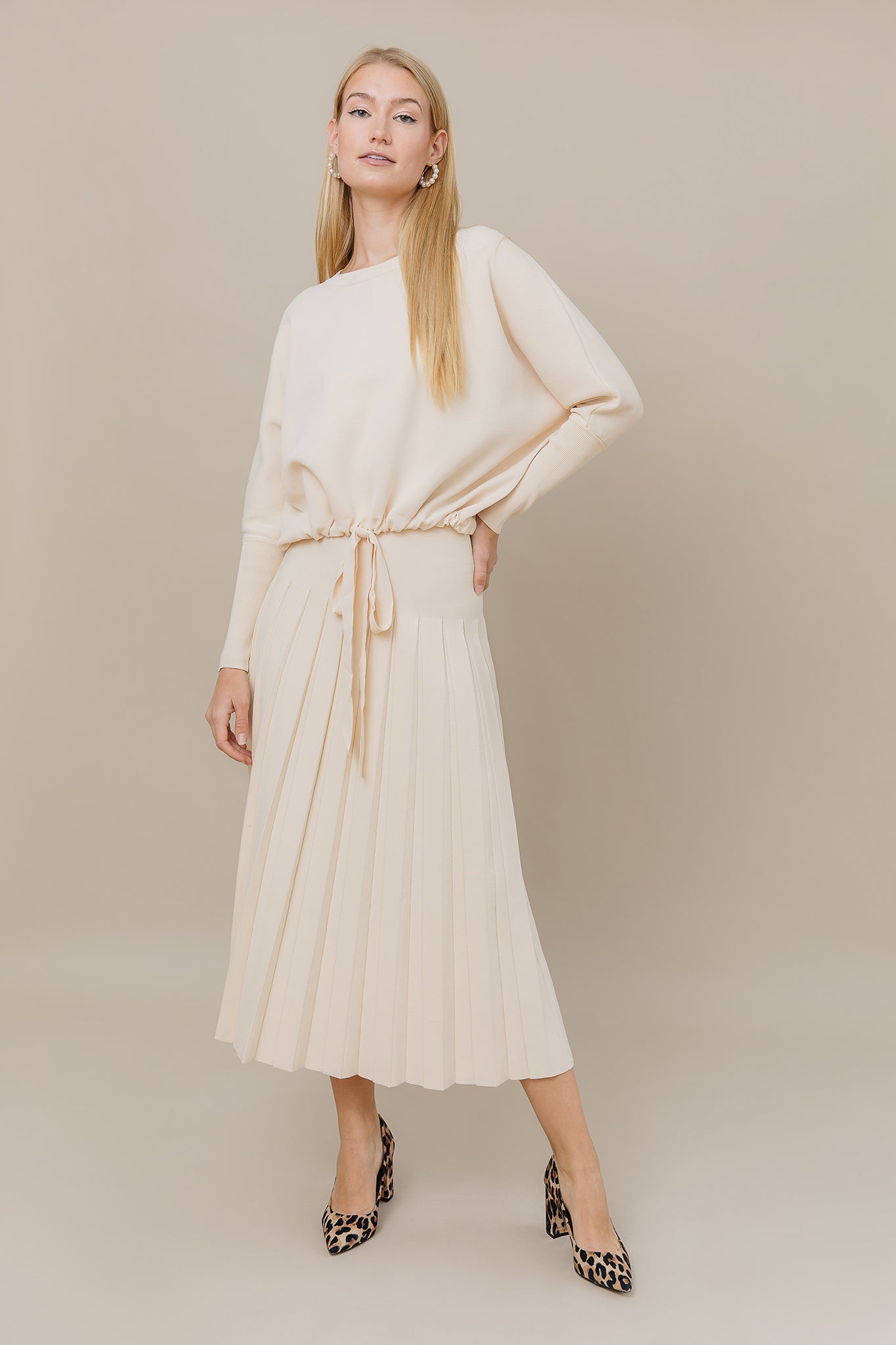 The Maxi Infinity Skirt in Vanilla