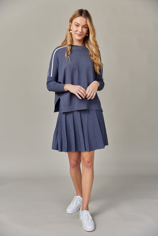 Delta Skirt in Dark Denim (Summer Knit)