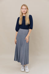 The Maxi Infinity Skirt in Denim