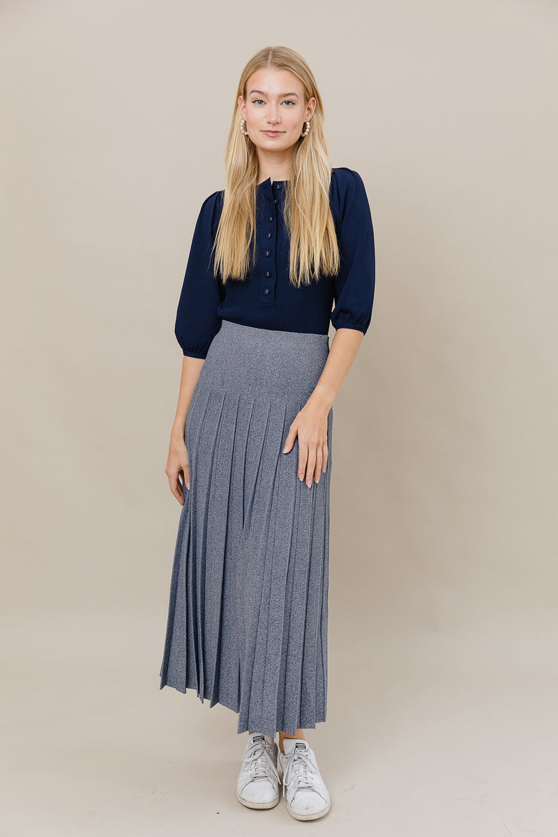 The Maxi Infinity Skirt in Denim