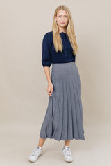 The Maxi Infinity Skirt in Denim