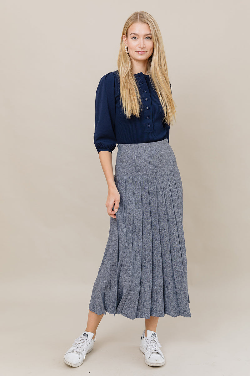 The Maxi Infinity Skirt in Denim