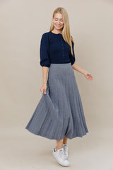 The Maxi Infinity Skirt in Denim