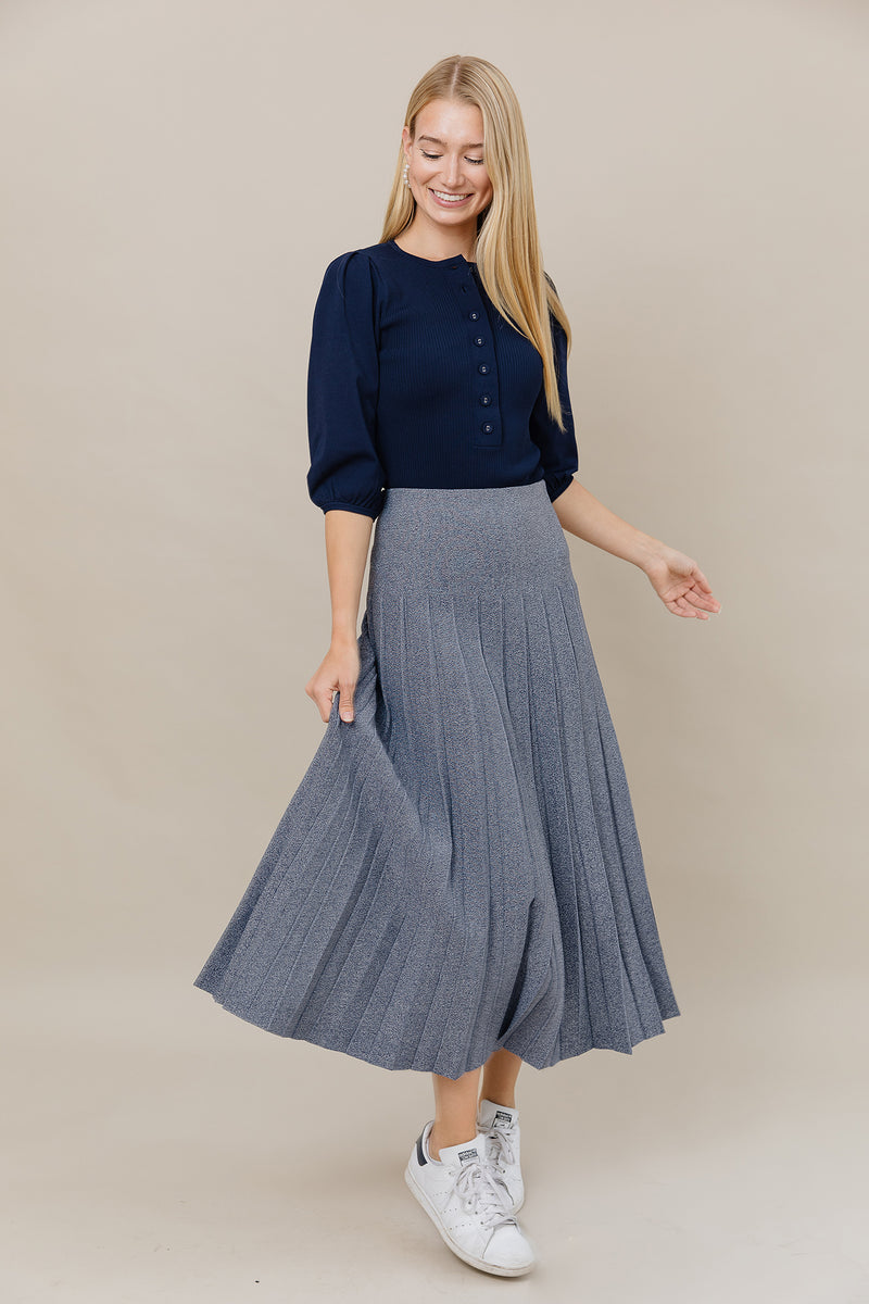 The Maxi Infinity Skirt in Denim