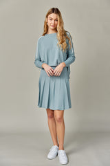 Delta Skirt in Seafoam (Summer Knit)
