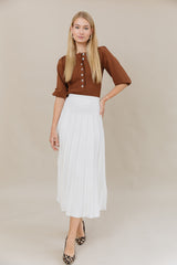 The Maxi Infinity Skirt in Soft White