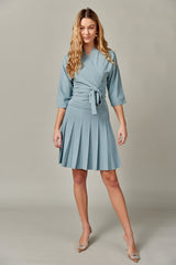 Knit Kimono Tie Top in Seafoam