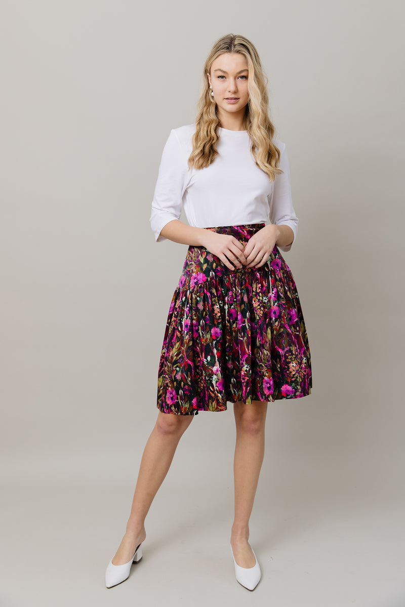 Print Skirt and Tee Set in Skirt in Rainforest