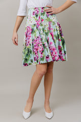 Print Skirt and Tee Set in Bright Floral
