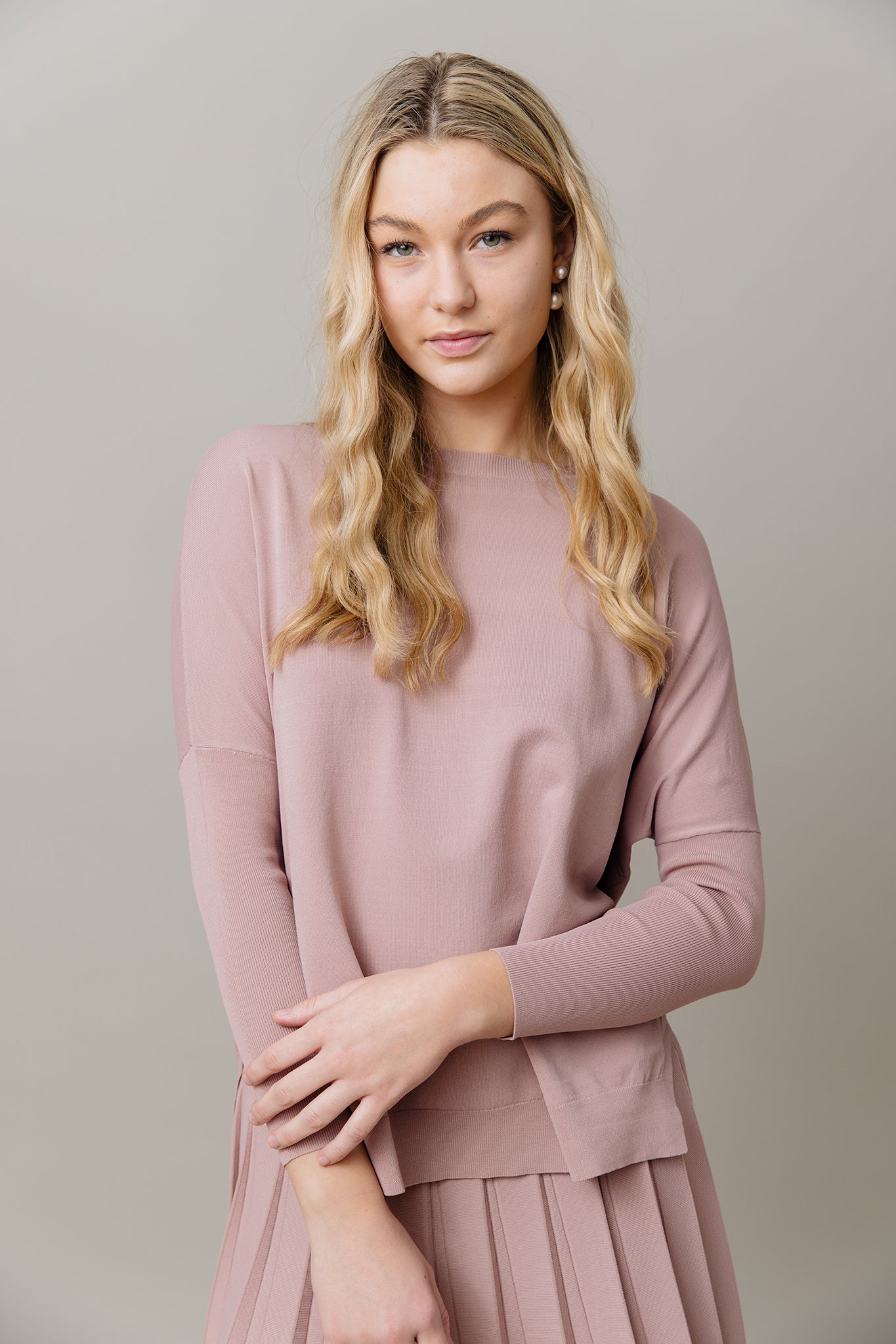 Montia Top in Dusty Rose