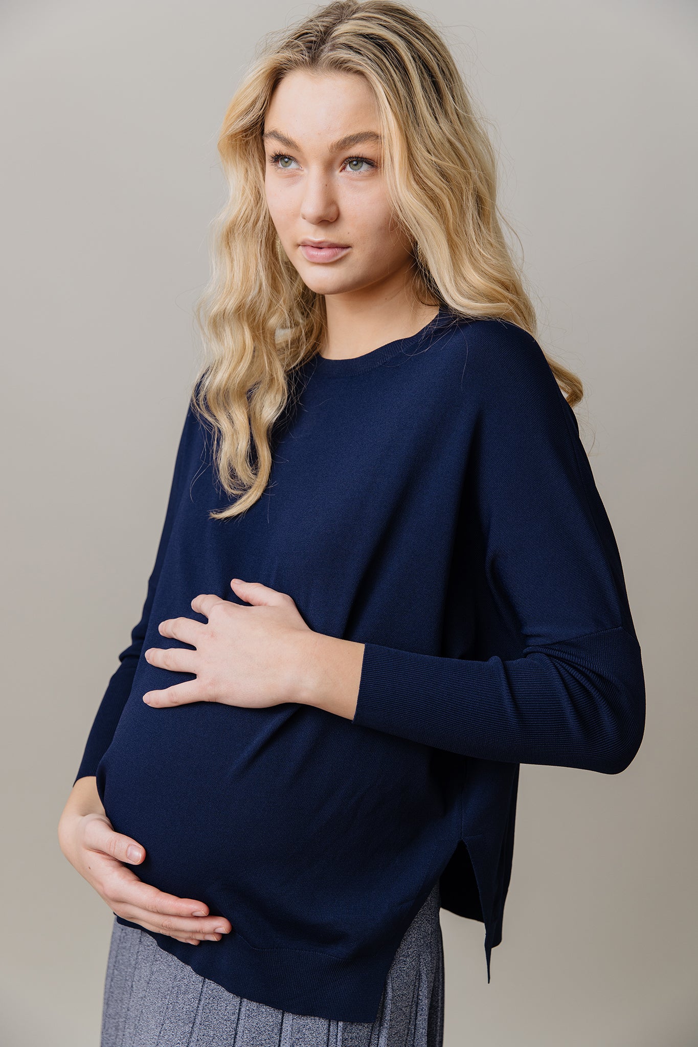 Montia Top in Midnight Navy