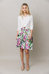 Print Skirt and Tee Set in Bright Floral