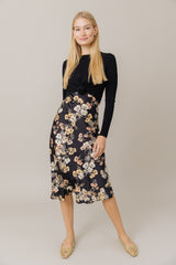 Printed Slip Dress in Multi Floral