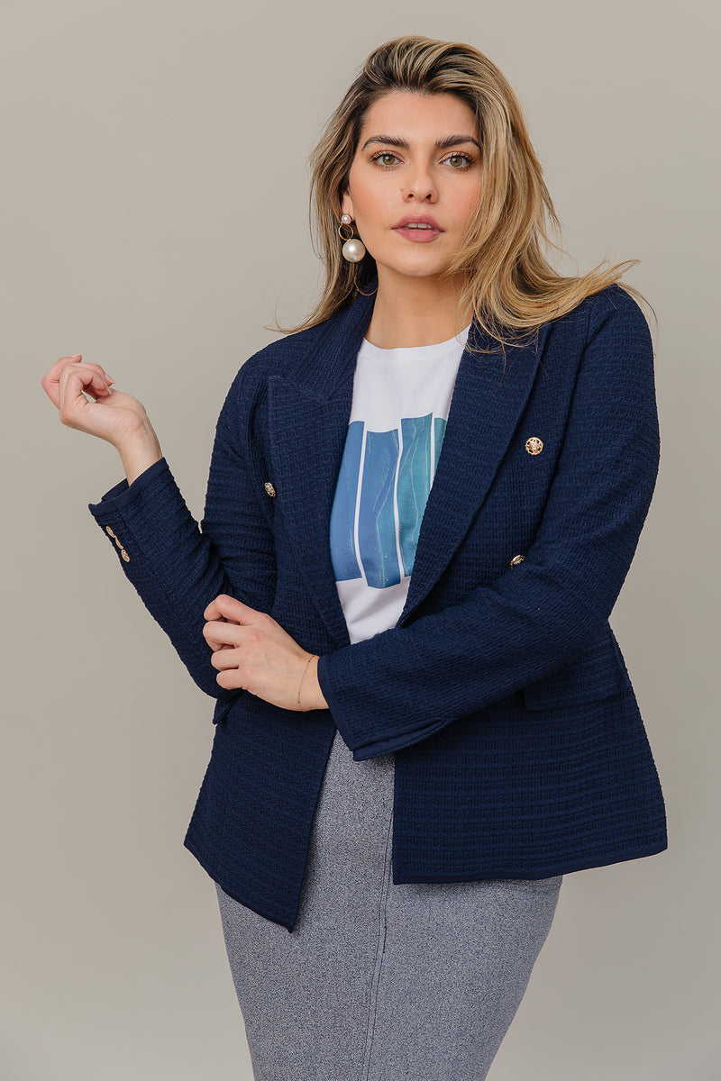 The Monaco Blazer in Midnight Navy