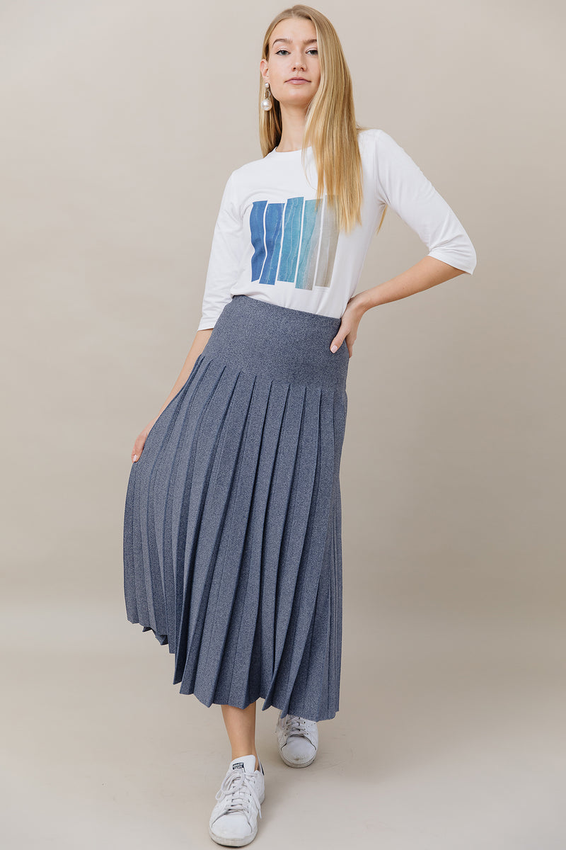 The Maxi Infinity Skirt in Denim