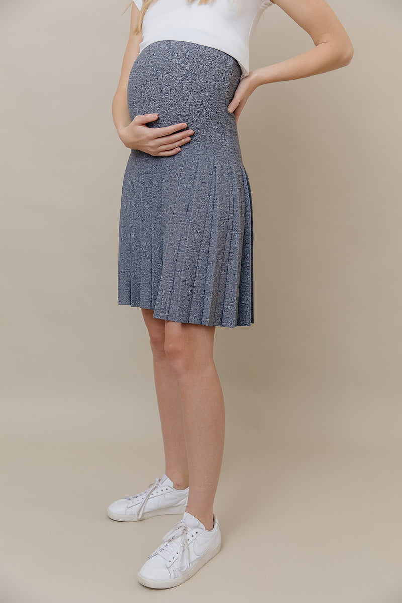 The Maternity Infinity Skirt in Denim