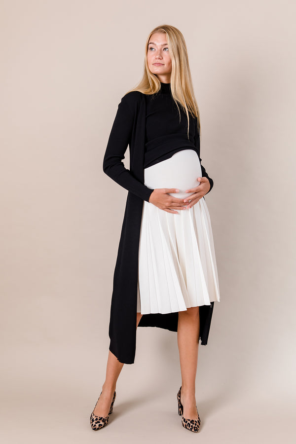 The Maternity Infinity Skirt in Soft White