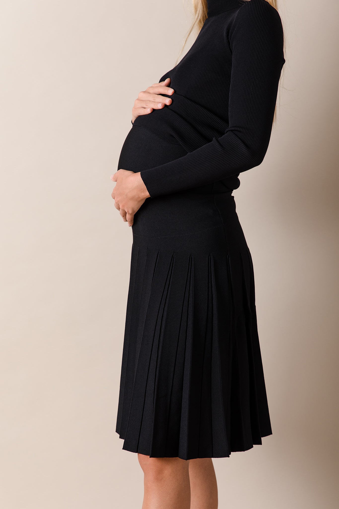 The Maternity Infinity Skirt in Black