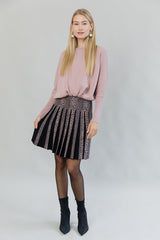 Drawstring Dolman Sleeve Sweater in Dusty Rose