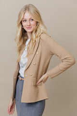 The Monaco Blazer in Latte